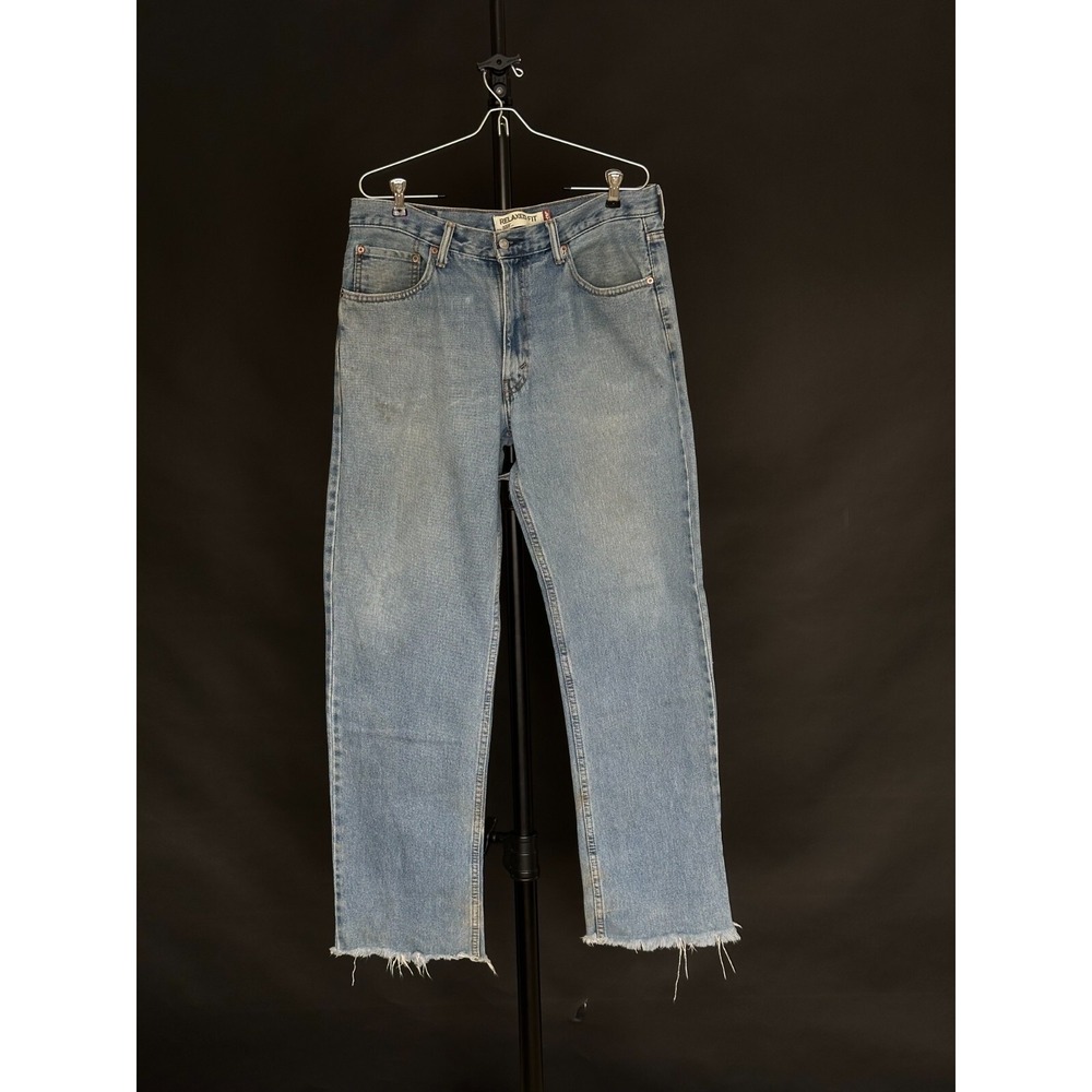 2000's Levi's 550 Jeans Men's Tag 34x34 Actual 33x31* Relaxed Fit Blue Denim